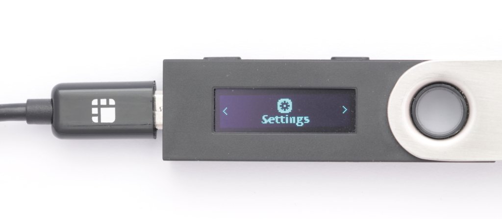 Ledger Nano S erste App