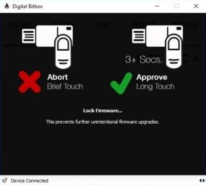 Digital Bitbox Firmware Update Lock