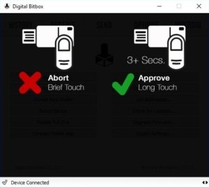 Digital Bitbox Firmware Update bestätigen