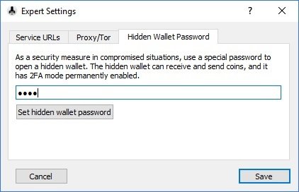 Digital Bitbox Hidden Wallet Password
