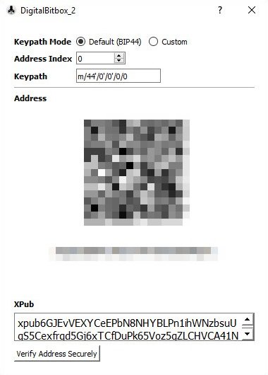 Digital Bitbox List Addresses