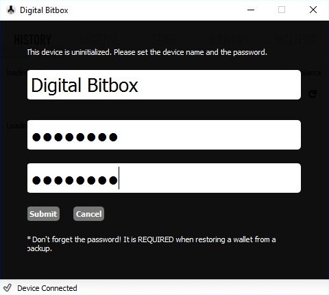 Digital Bitbox einrichten