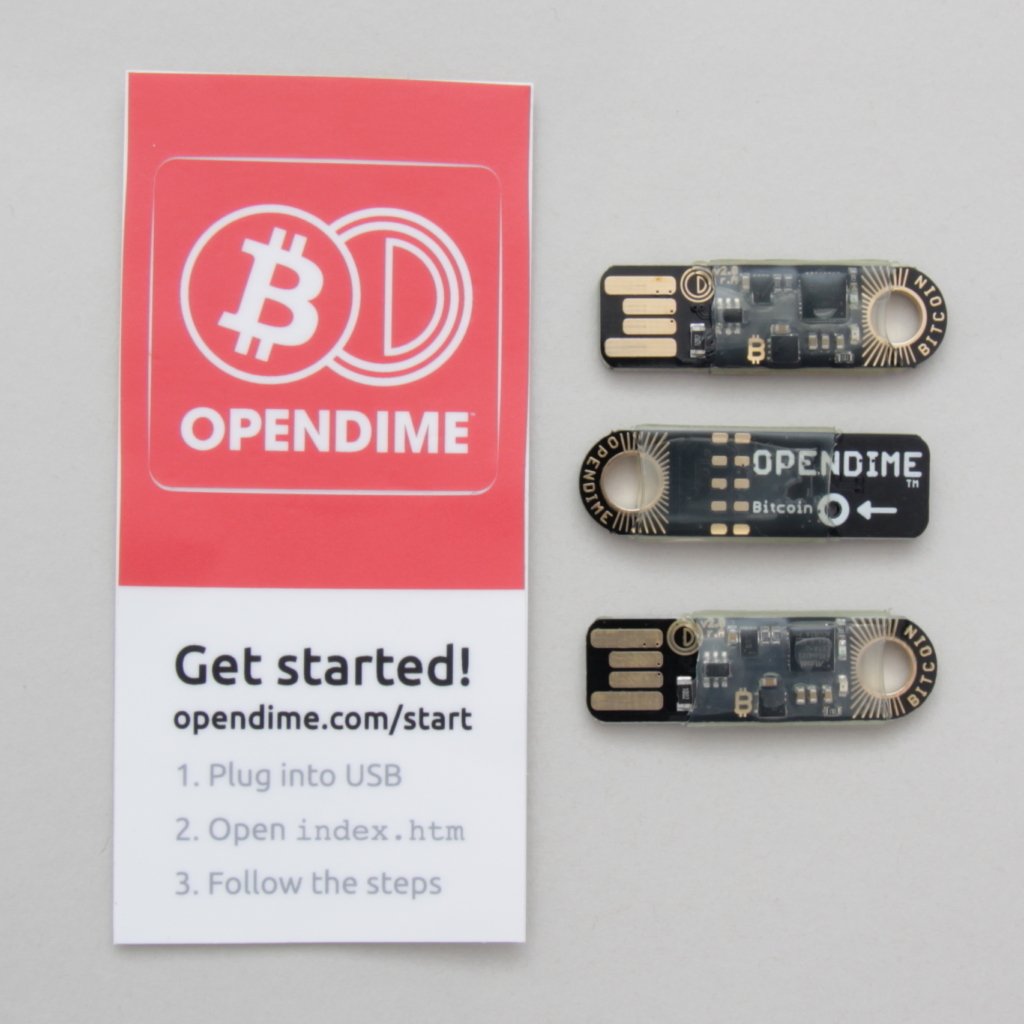 Opendime Ausgepackt