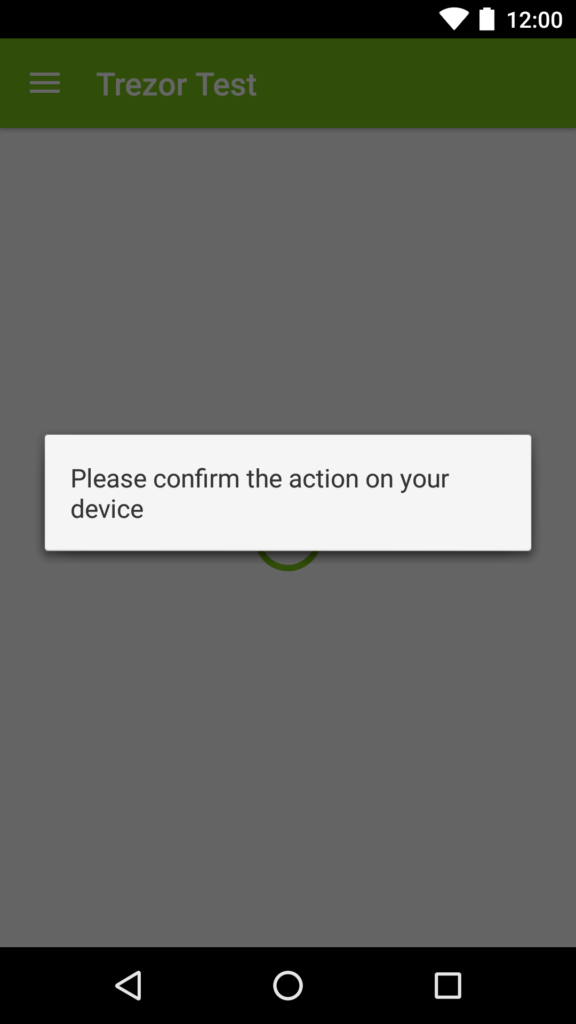 Trezor Mobil Aktion zustimmen