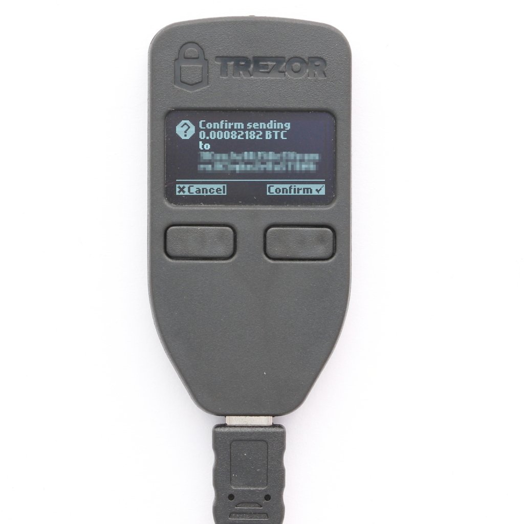 Trezor Senden Bestätigen Hardware Wallet