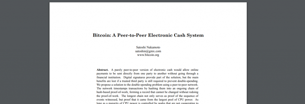 Bitcoin Whitepaper Satoshi