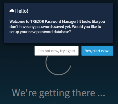 TREZOR Passwort Manager