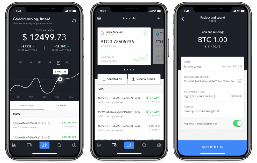 Ledger Anwendung Mobil