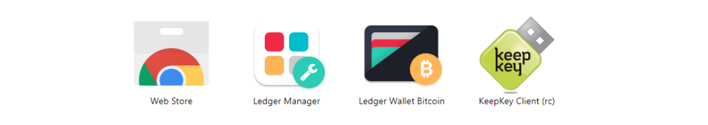 KeepKey Chrome Erweiterung