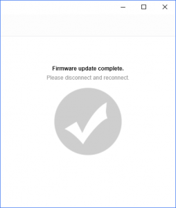 KeepKey Firmware Updae fertig