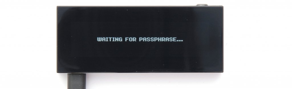 KeepKey Passphrase eingeben