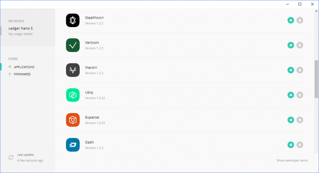 Ledger Manager Apps