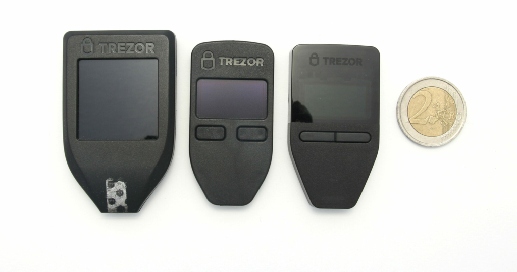 Trezor Safe 3 Size Comparison
