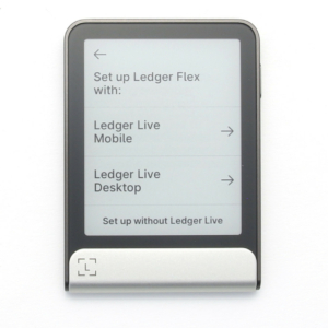 Ledger Flex Setup Live
