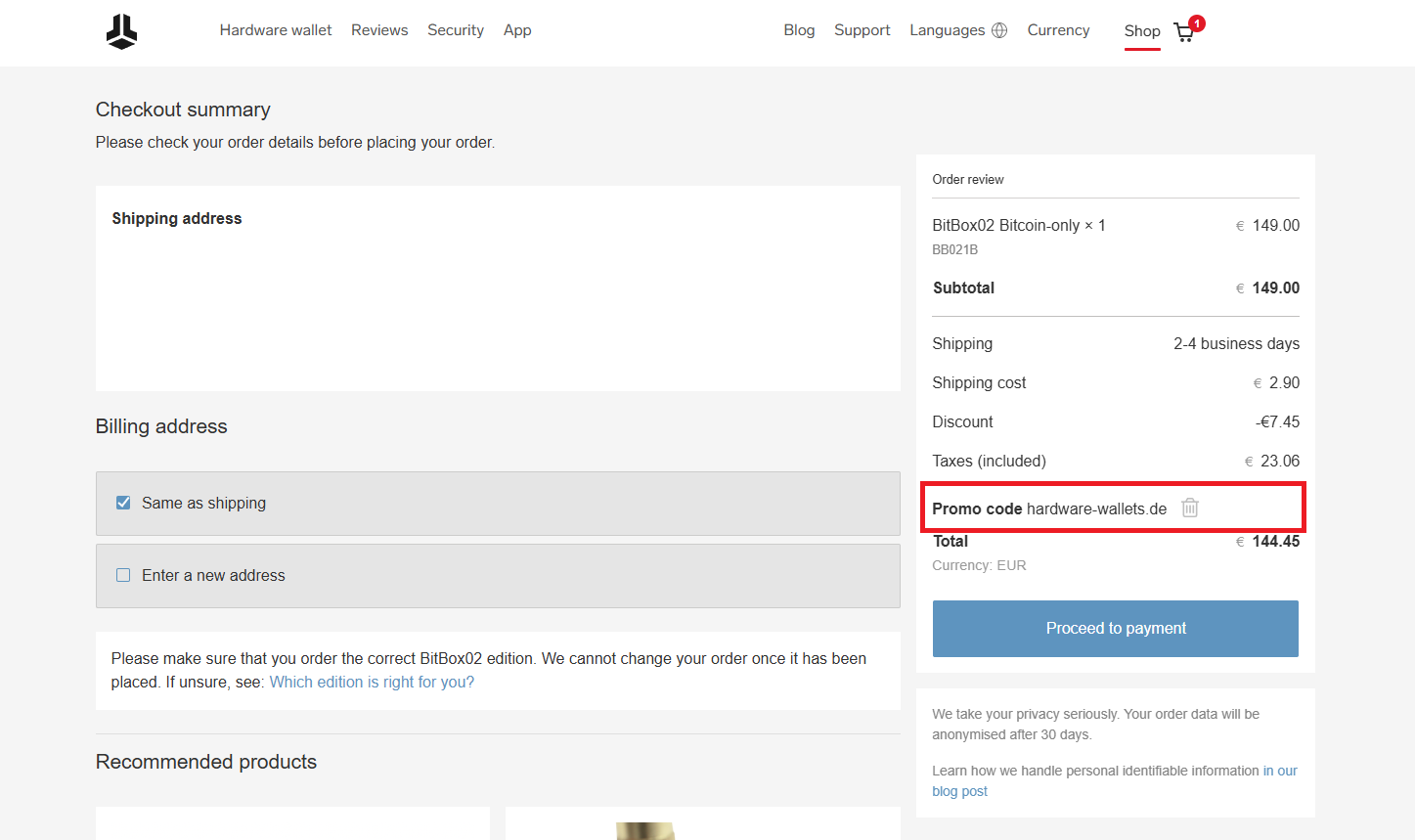 BitBox Rabattcode Januar 2026: Spare 10% beim Kauf