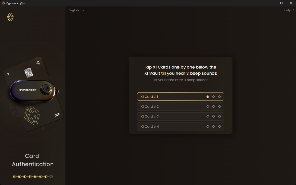 Cypherrock Cysync Card Setup