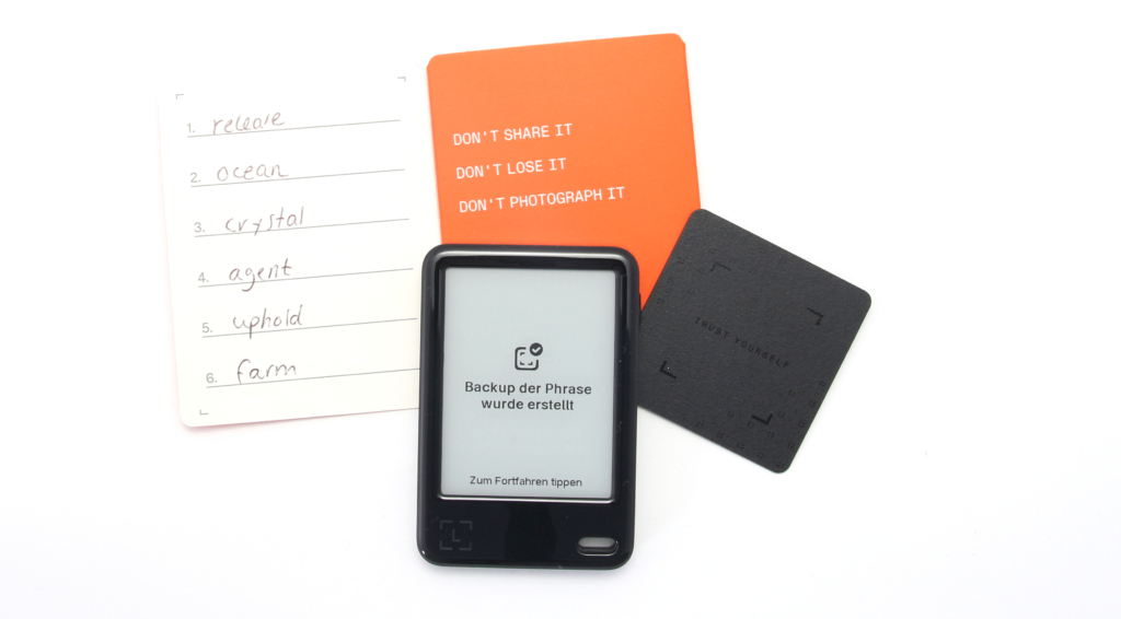 Ledger Nano Gen5 Setup Recovery Key