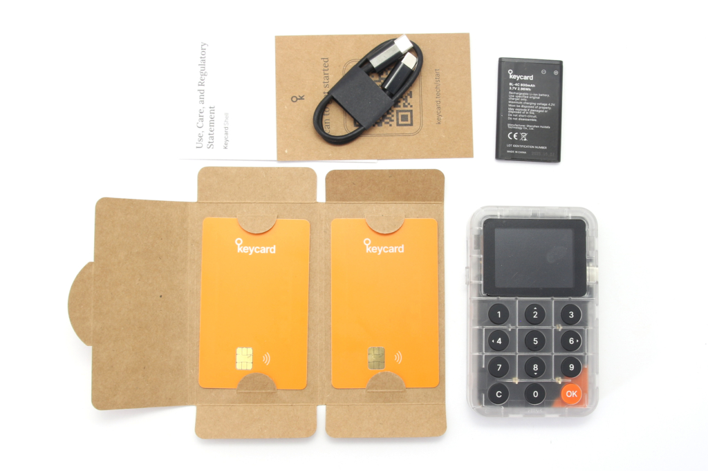 Keycard Shell Package Content